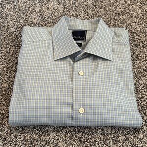 David Donahue Blue Checkered Shirt